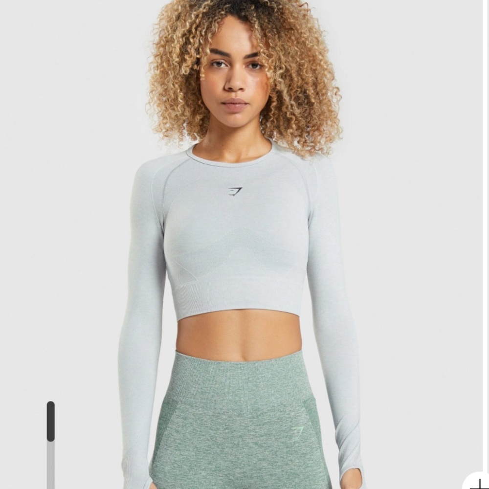 Gymshark Flex Long Sleeve Crop Top Medium